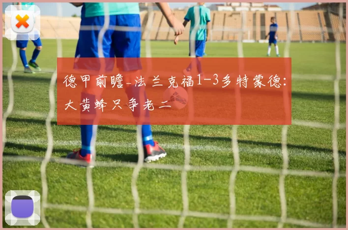 德甲前瞻_法兰克福1-3多特蒙德：大黄蜂只争老二